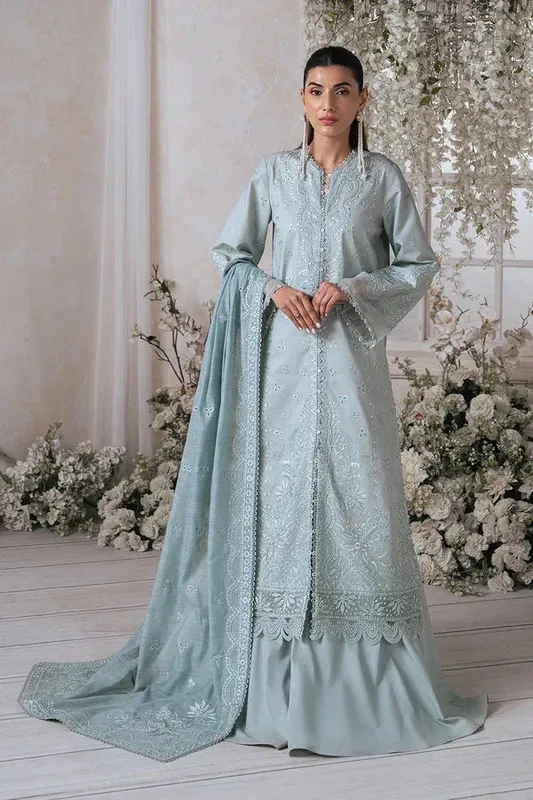 Ayzel Eudora Luxury Lawn 24 Organza – view 1 – Poshaq