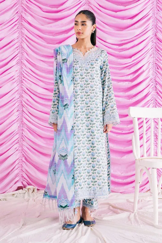 Ayzel Renisa Lawn Collection White Organza – view 1 – Poshaq