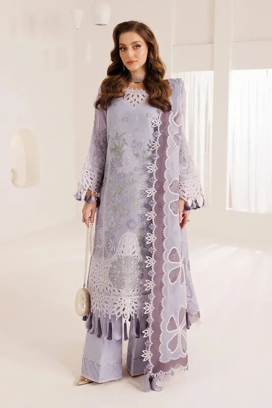 Alizeh Dhaagay 25 light purple Raw Silk – view 1 – Poshaq