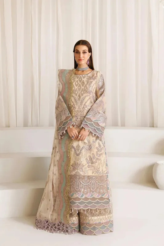 Alizeh La Ruha Wedding Formals Skin Raw Silk – view 1 – Poshaq
