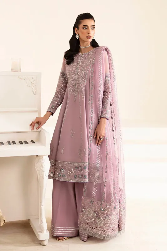 Alizeh Reena Wedding Edits Lilac Organza – view 1 – Poshaq