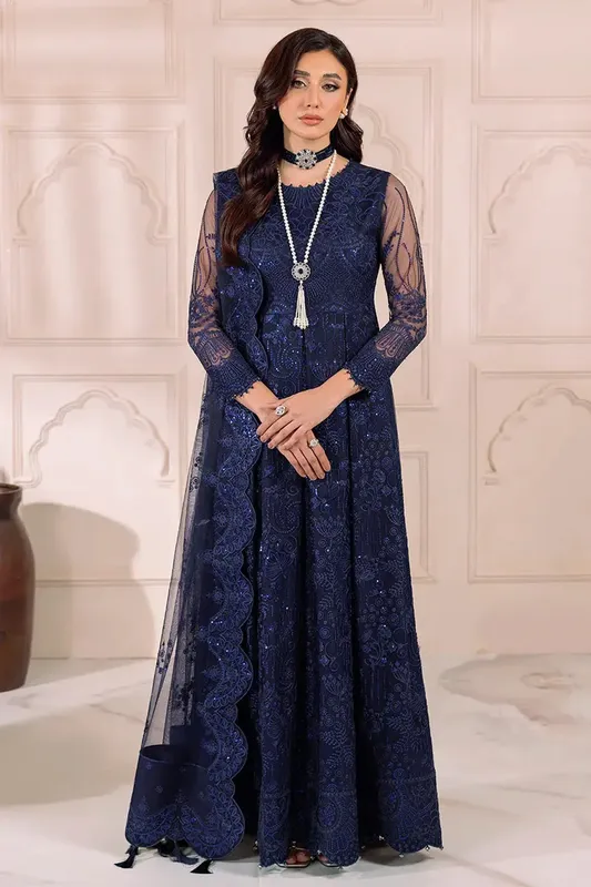 Alizeh Dua Formals 23 Blue Grip – view 1 – Poshaq