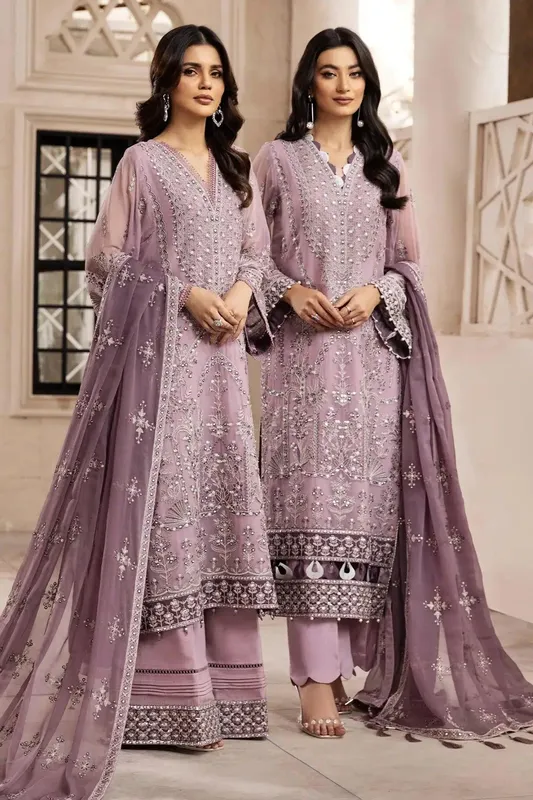 Alizeh Formals Collection Pink Raw Silk – view 1 – Poshaq