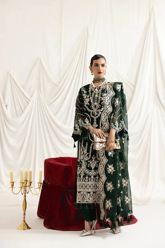 Alizeh Formals Collection Green Chiffon – view 1 – Poshaq