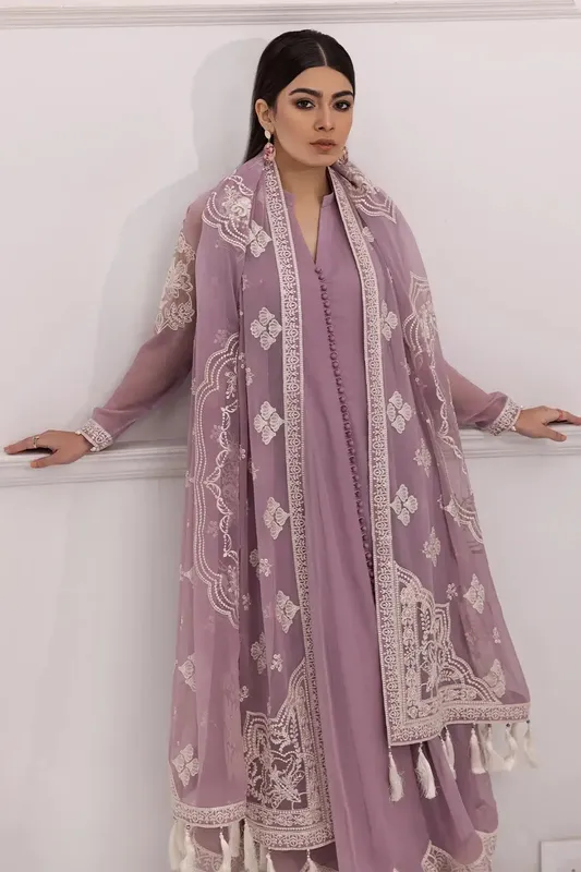 Alizeh Formals Collection Lilac Chiffon – view 1 – Poshaq