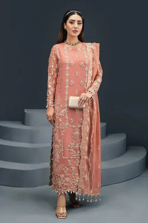 Alizeh Reena Handcrafted 24 Pink Raw Silk – view 1 – Poshaq