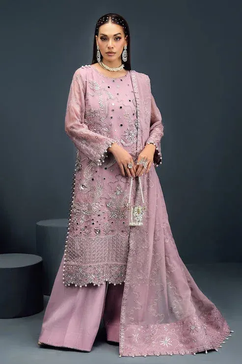 Alizeh Reena Handcrafted 24 Pink Raw Silk – view 1 – Poshaq