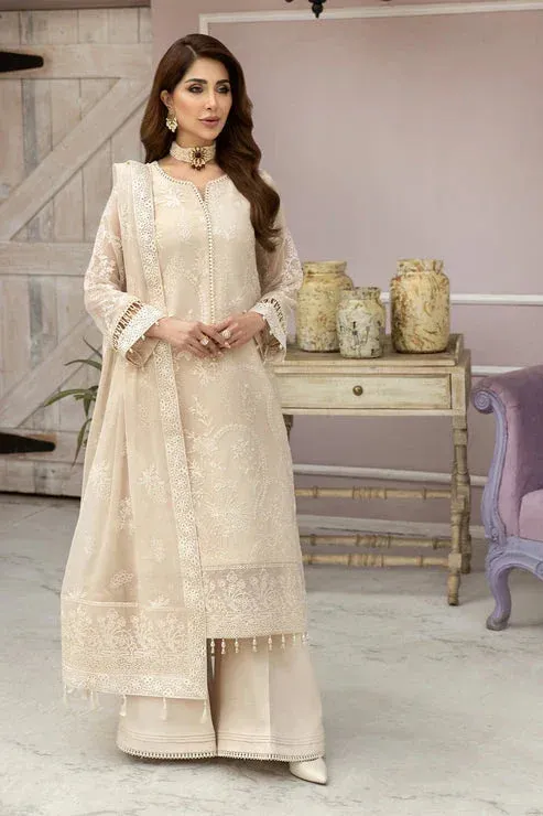 Alizeh Dhaagay Volume 1 Ivory Chiffon – view 1 – Poshaq