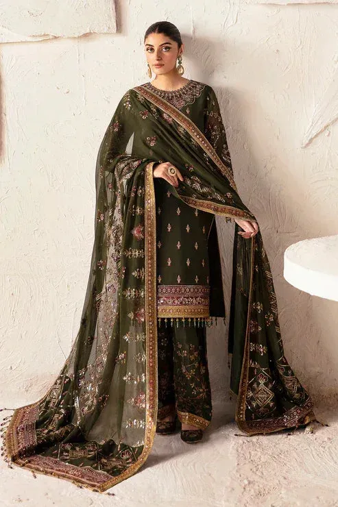 Alizeh Heer Festive Collection 24 Green Chiffon – view 1 – Poshaq
