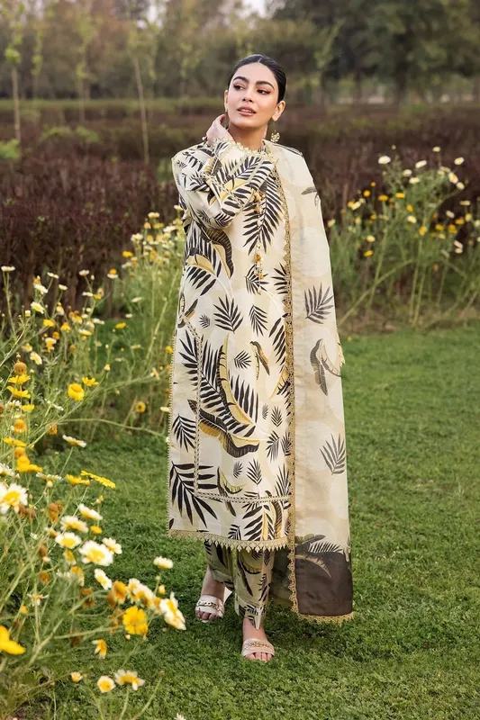 Alizeh Sheen Lawn Prints 24 Ivory Lawn – view 1 – Poshaq