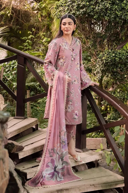 Alizeh Sheen Lawn Prints 24 Grey Chiffon – view 1 – Poshaq