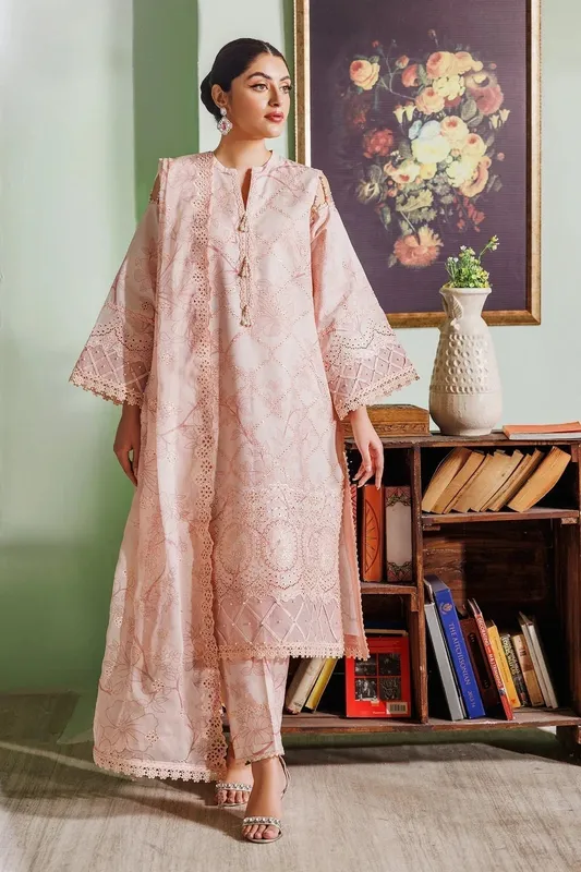 Alizeh Maahi Vol 2 Pink Chiffon – view 1 – Poshaq