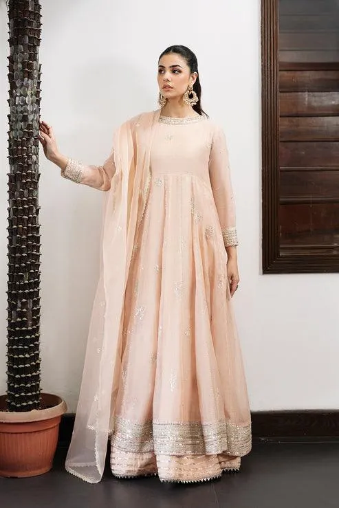 Declare Le Fleur Luxury Pret Pink Cotton Silk – view 1 – Poshaq