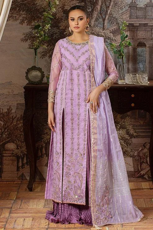 Declare Le Fleur Luxury Pret Lavender Jacquard – view 1 – Poshaq