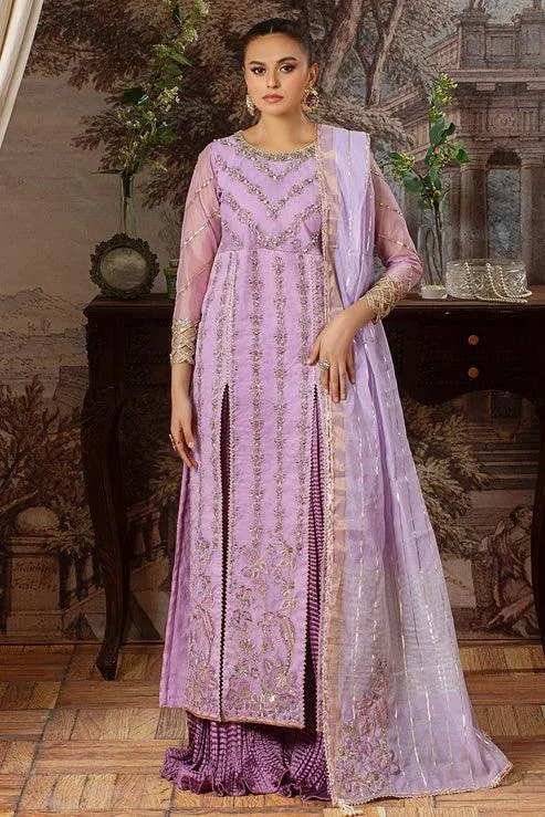Declare Le Fleur Luxury Pret Lavender Jacquard – view 1 – Poshaq