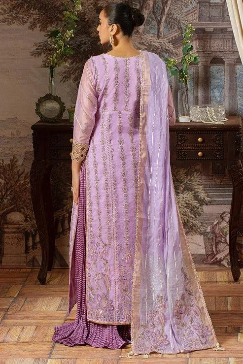 Declare Le Fleur Luxury Pret Lavender Jacquard – view 2 – Poshaq