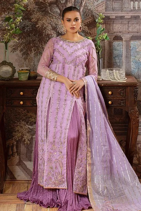 Declare Le Fleur Luxury Pret Lavender Jacquard – view 5 – Poshaq