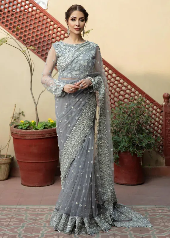 Daud Abbas Formals Collection Grey – view 1 – Poshaq