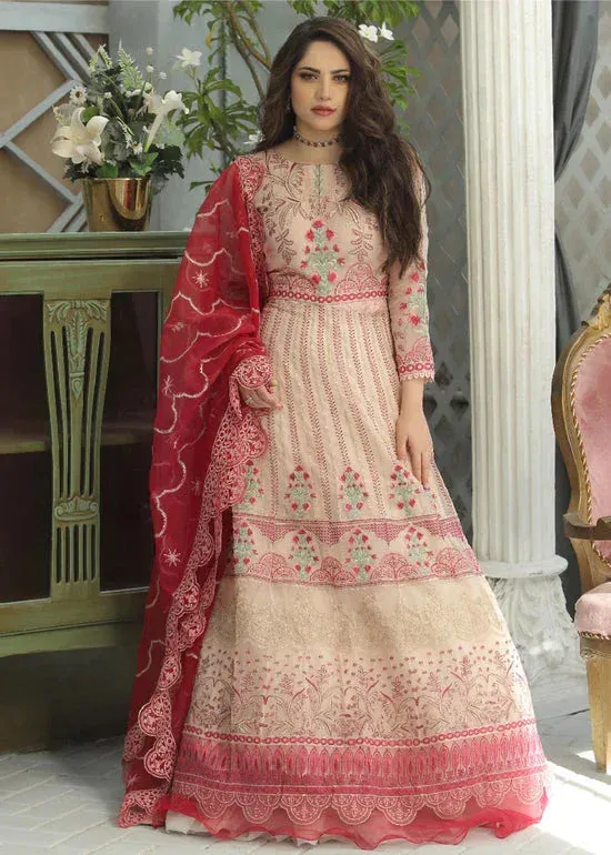 Daud Abbas Formals Collection Pink Net – view 1 – Poshaq