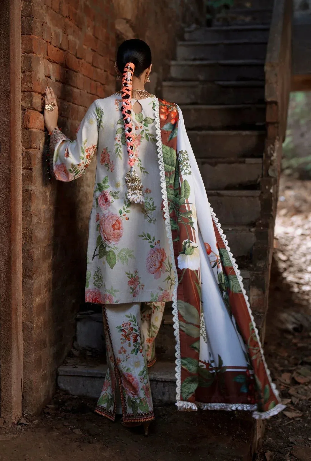 AJR Couture Sard Sham Off White Organza – view 2 – Poshaq