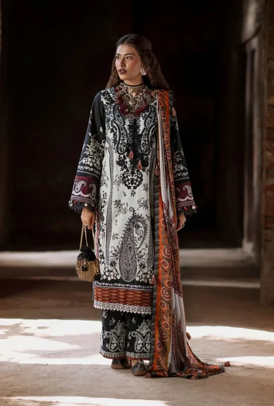 AJR Couture Sard Sham White Khaddar – view 1 – Poshaq