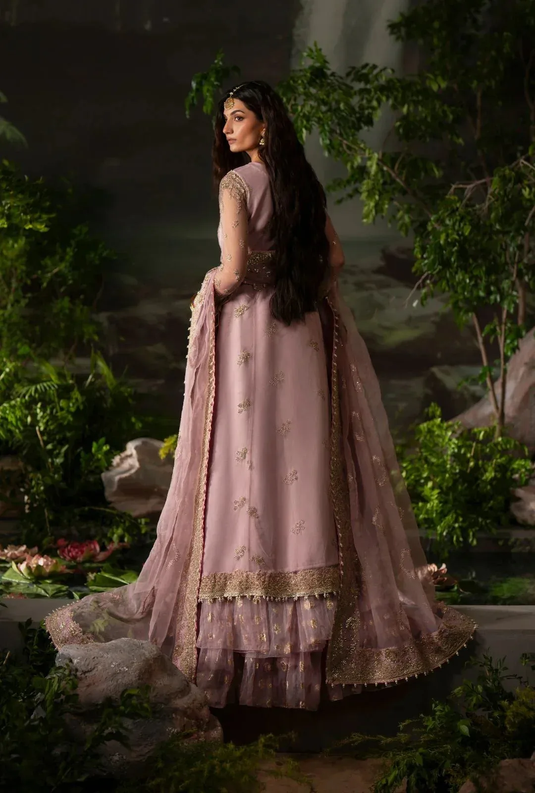 AJR Couture Dastan e Ishq Blush Pink Organza – view 2 – Poshaq