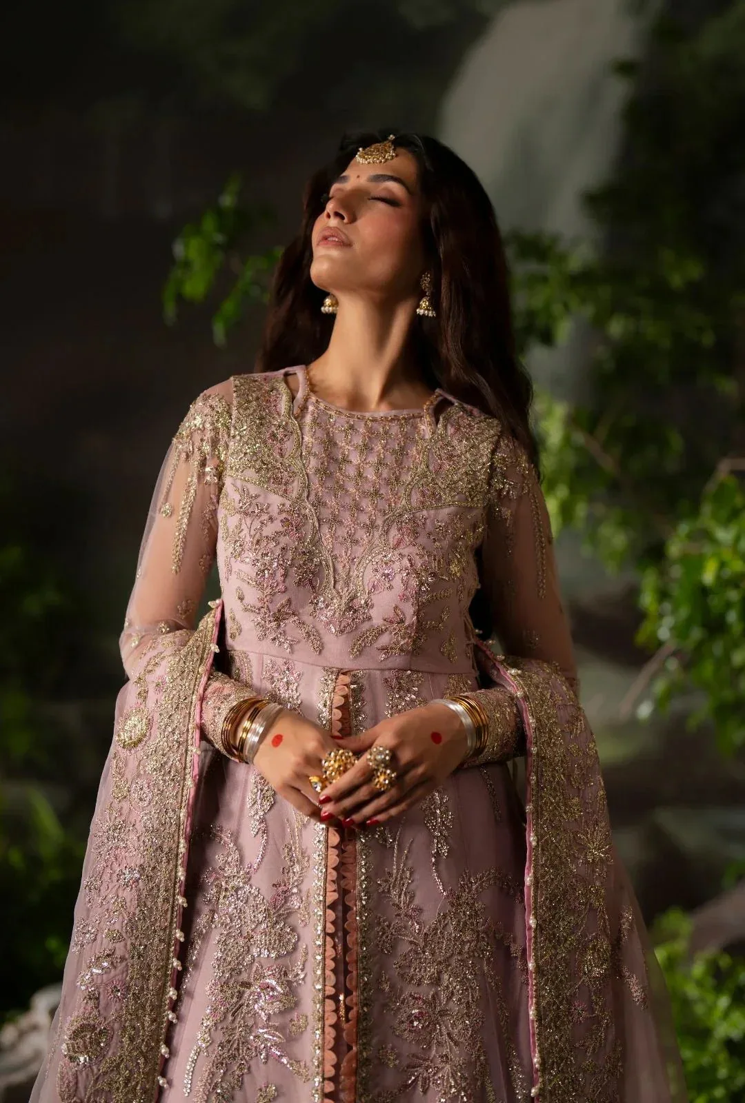 AJR Couture Dastan e Ishq Blush Pink Organza – view 4 – Poshaq