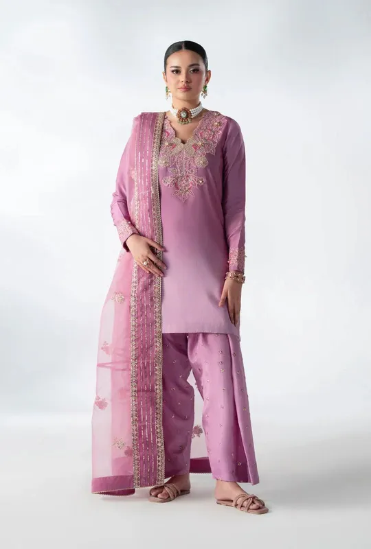 AJR Couture Luxe Pret 25 Pink Organza – view 1 – Poshaq