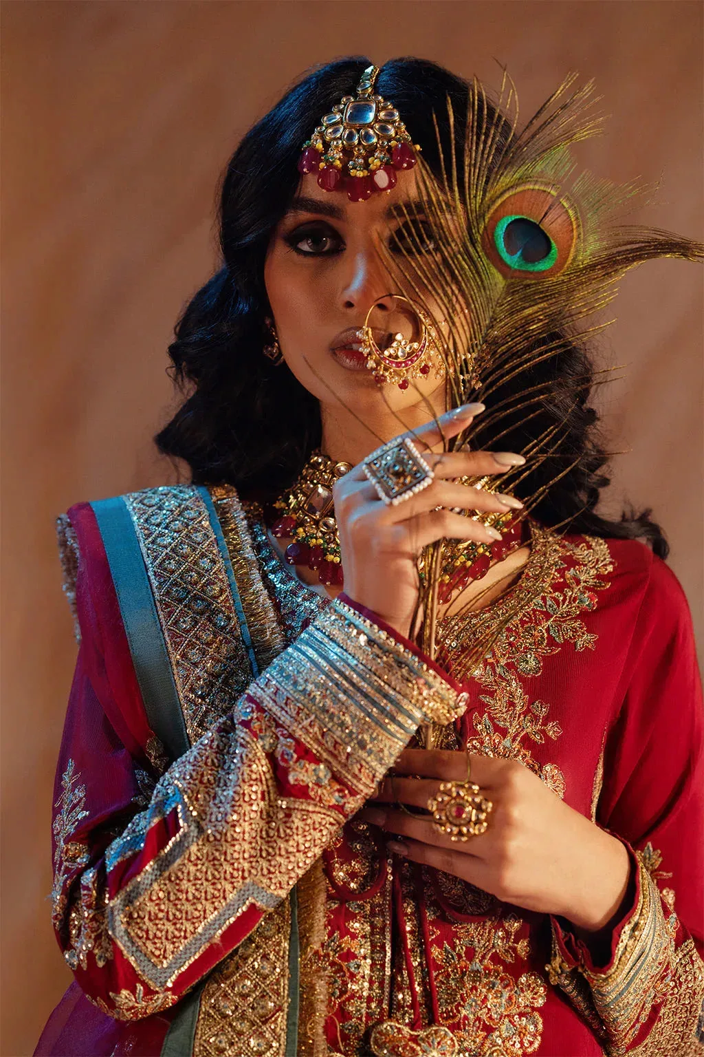 AJR Couture The Silk Edition 25 Red Raw Silk – view 3 – Poshaq