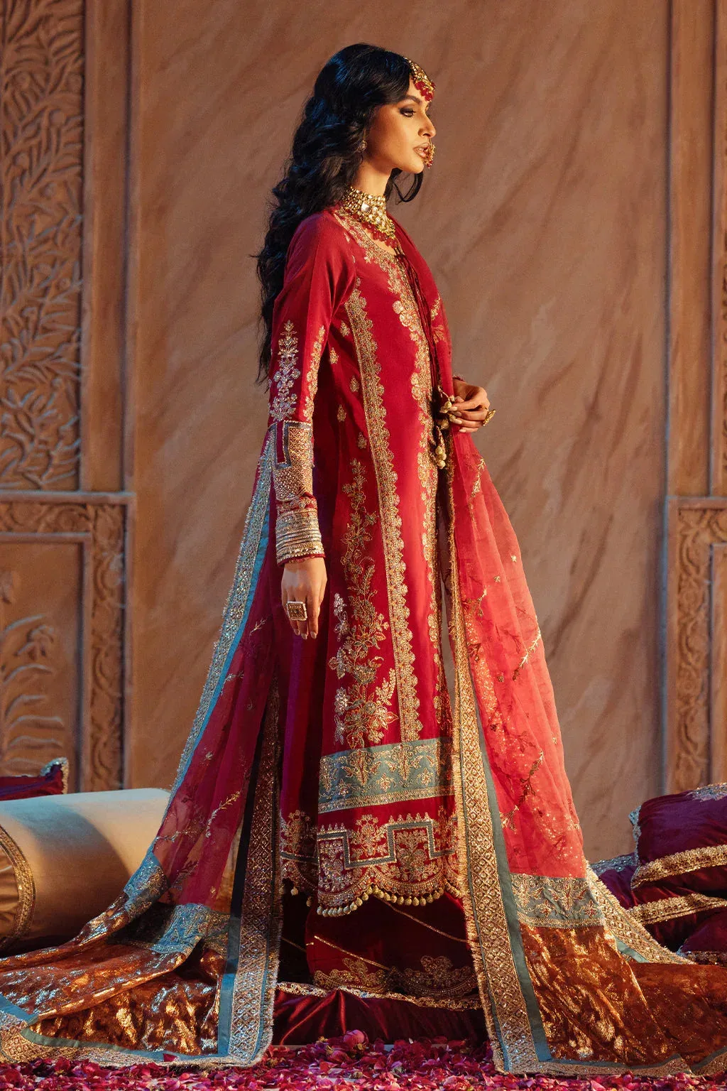AJR Couture The Silk Edition 25 Red Raw Silk – view 7 – Poshaq