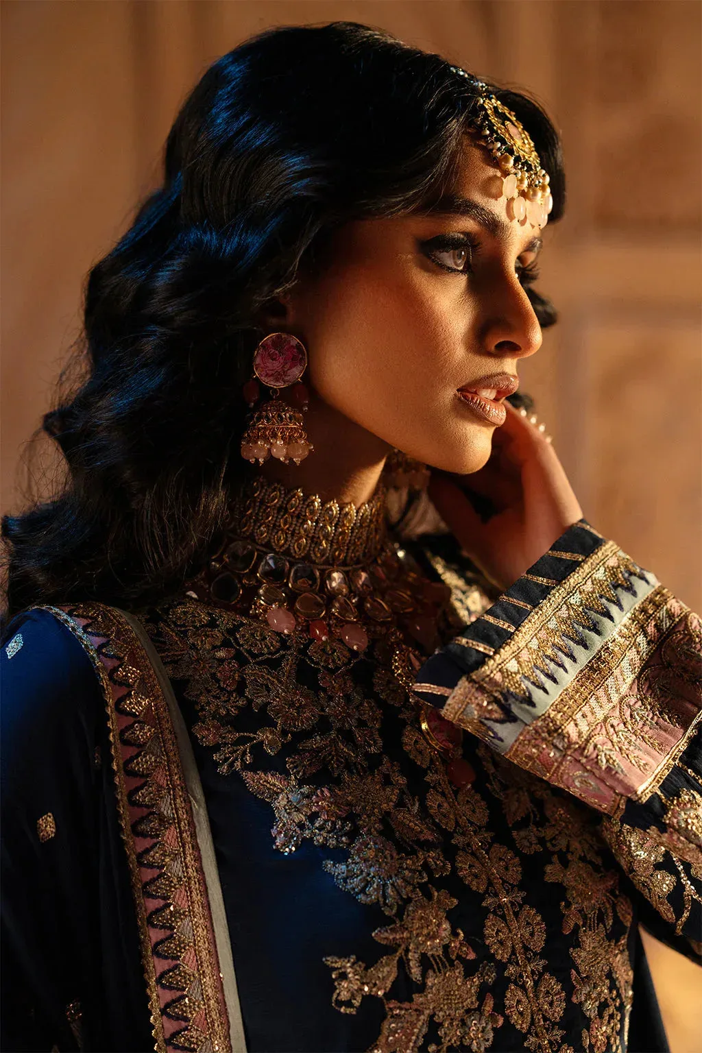 AJR Couture The Silk Edition 25 Blue Raw Silk – view 3 – Poshaq