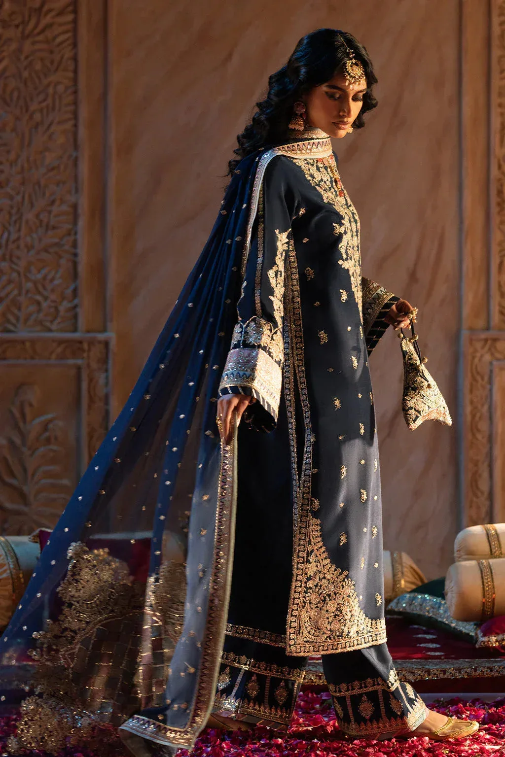 AJR Couture The Silk Edition 25 Blue Raw Silk – view 6 – Poshaq