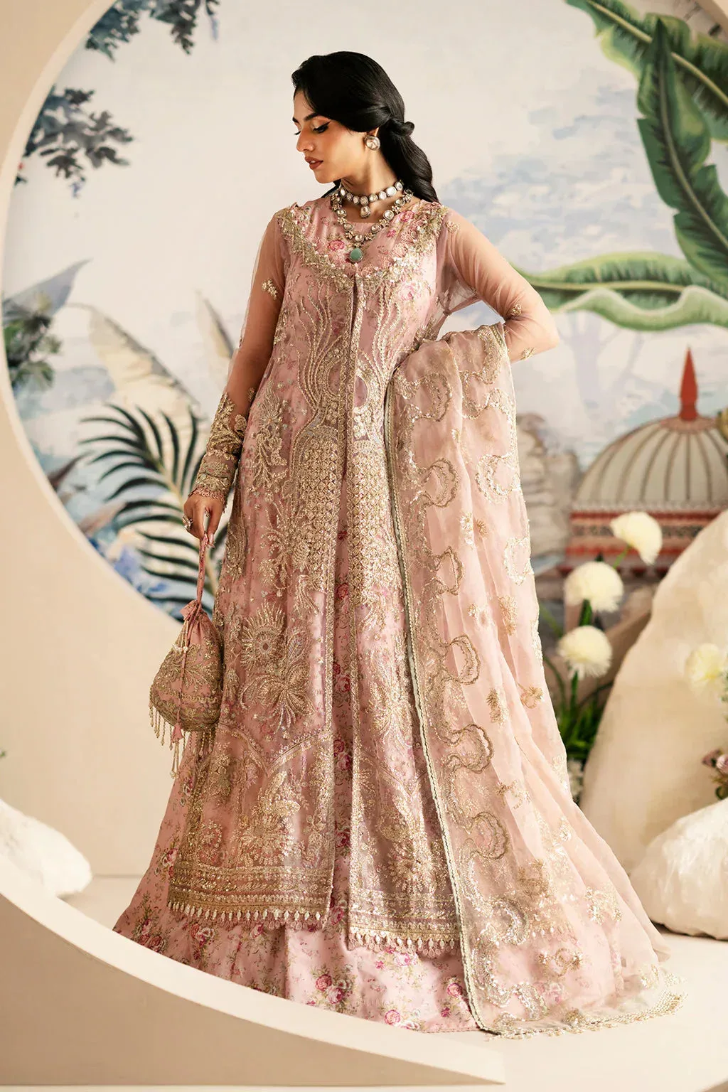 AJR Couture Festive Formals 24 Pink Organza – view 3 – Poshaq