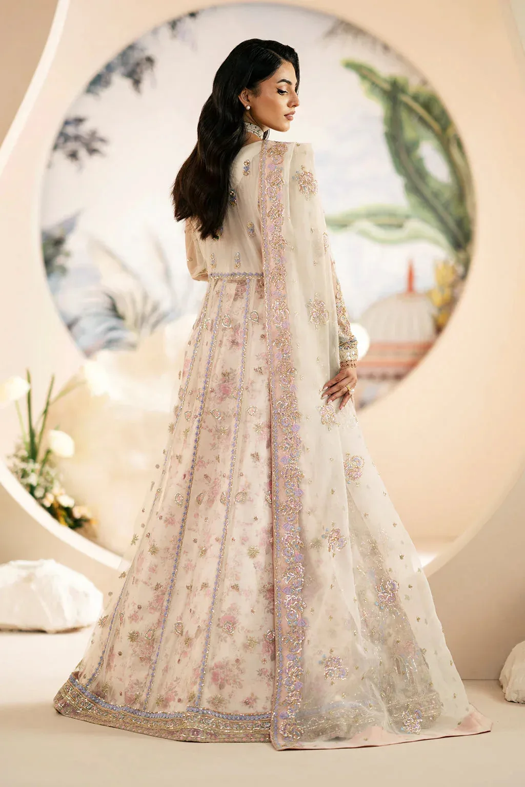AJR Couture Festive Formals 24 Off White Organza – view 2 – Poshaq