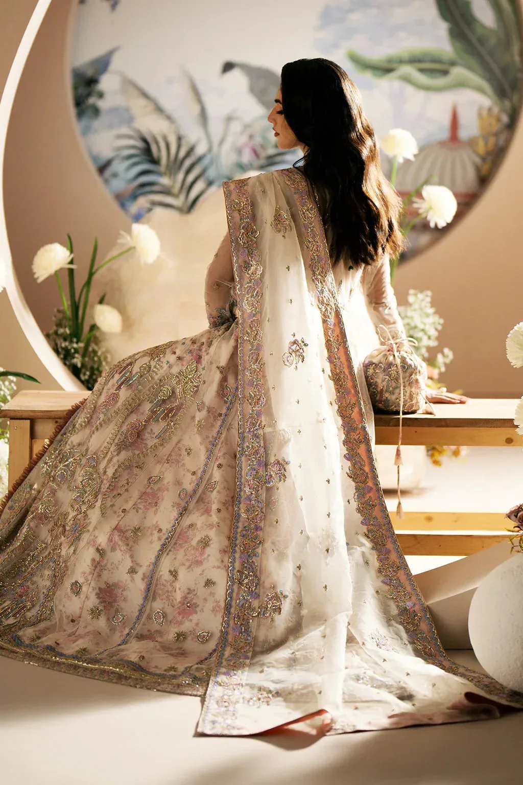 AJR Couture Festive Formals 24 Off White Organza – view 4 – Poshaq