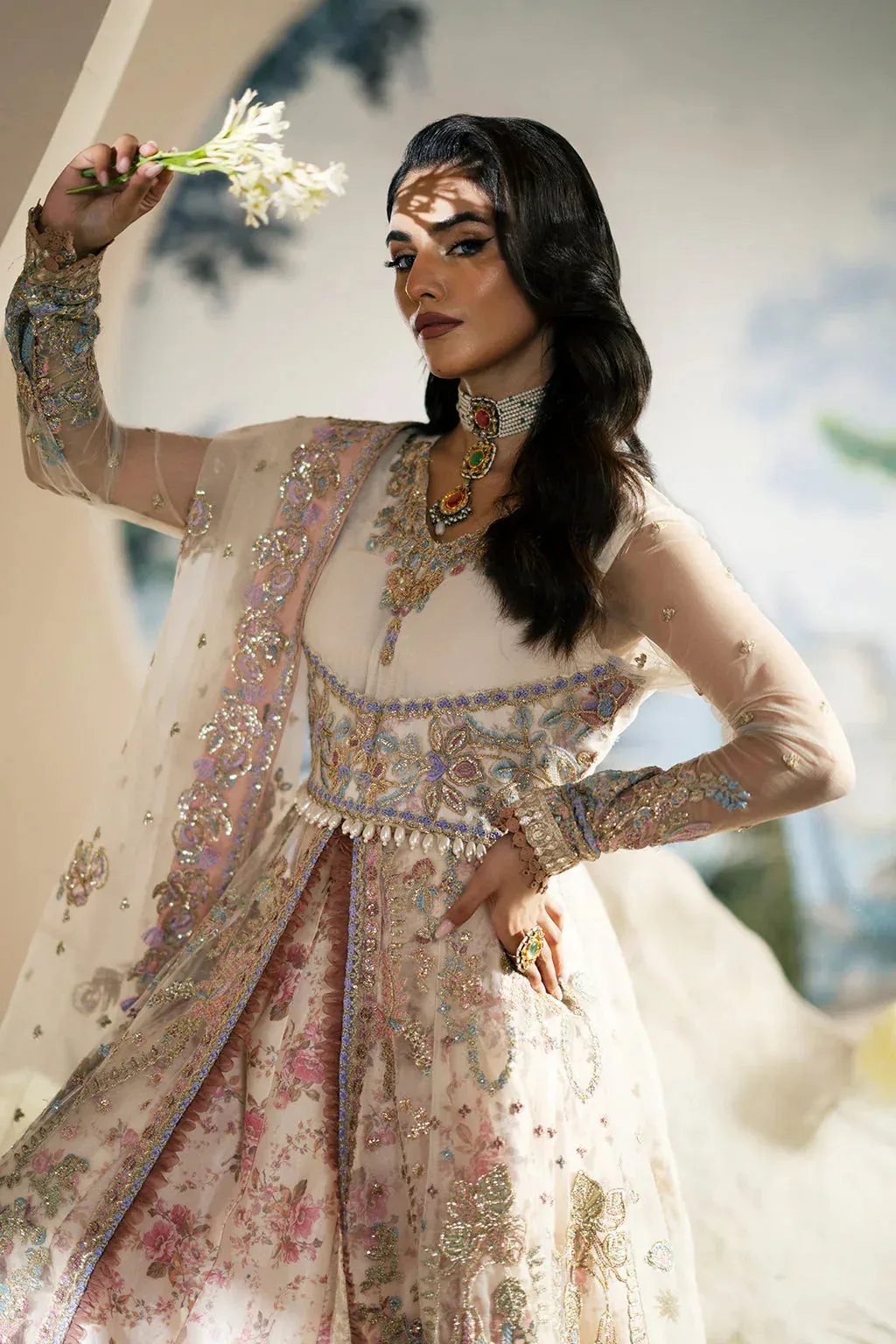 AJR Couture Festive Formals 24 Off White Organza – view 7 – Poshaq