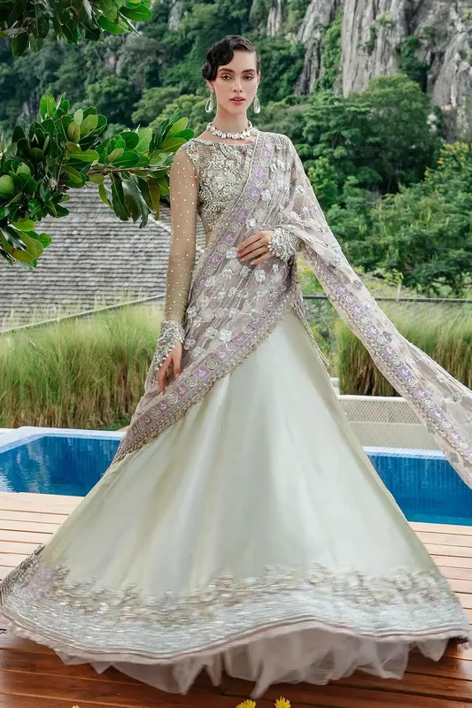 AJR Couture Bridal Couture23 Silver Tissue – view 1 – Poshaq