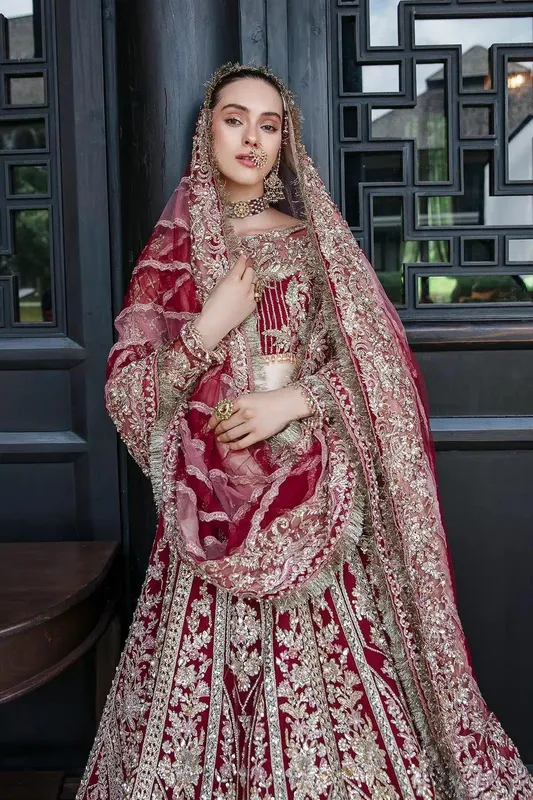 AJR Couture Bridal Couture23 Pink Organza – view 1 – Poshaq