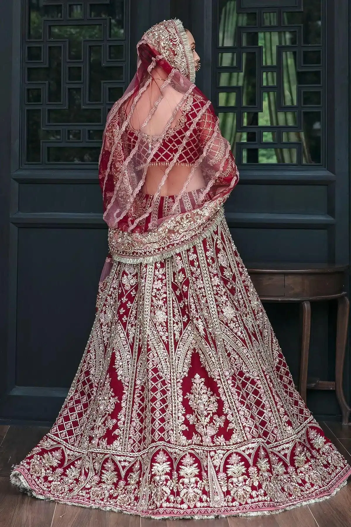 AJR Couture Bridal Couture23 Pink Organza – view 6 – Poshaq