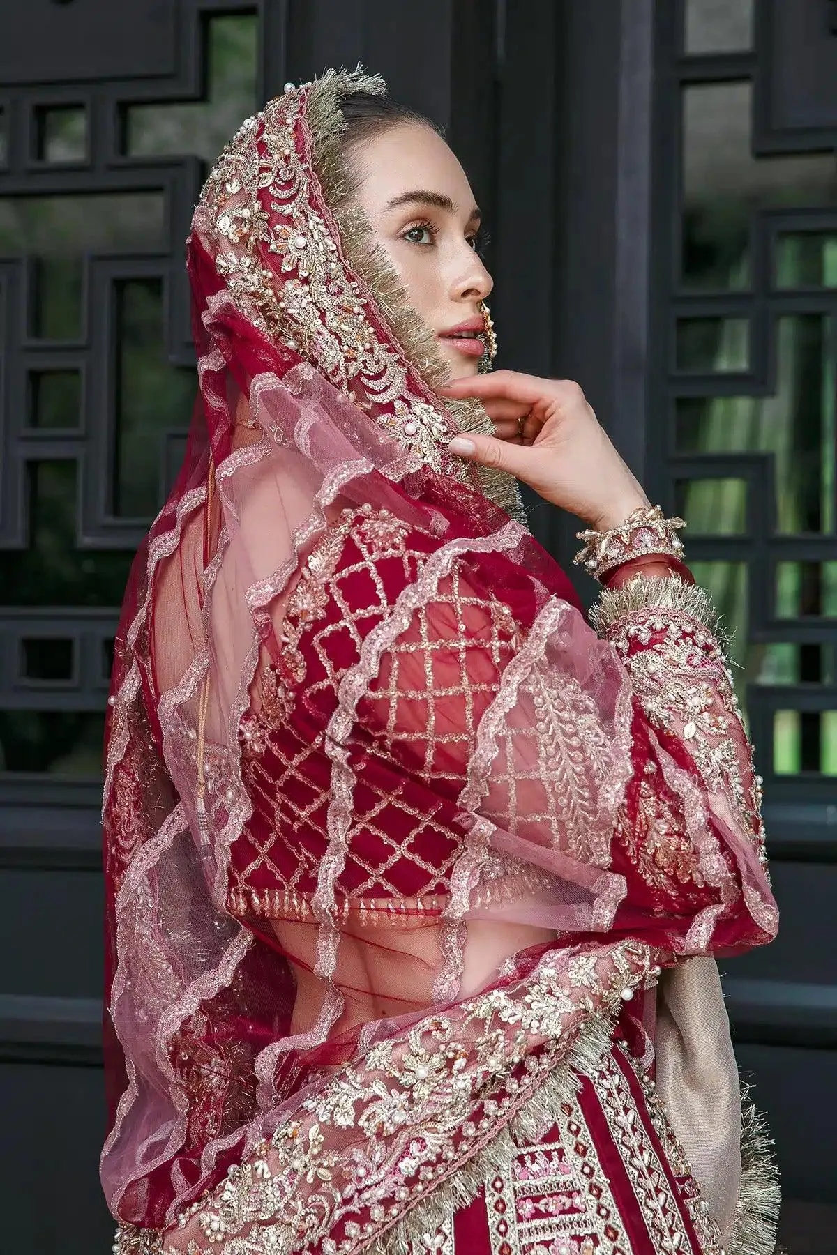 AJR Couture Bridal Couture23 Pink Organza – view 7 – Poshaq
