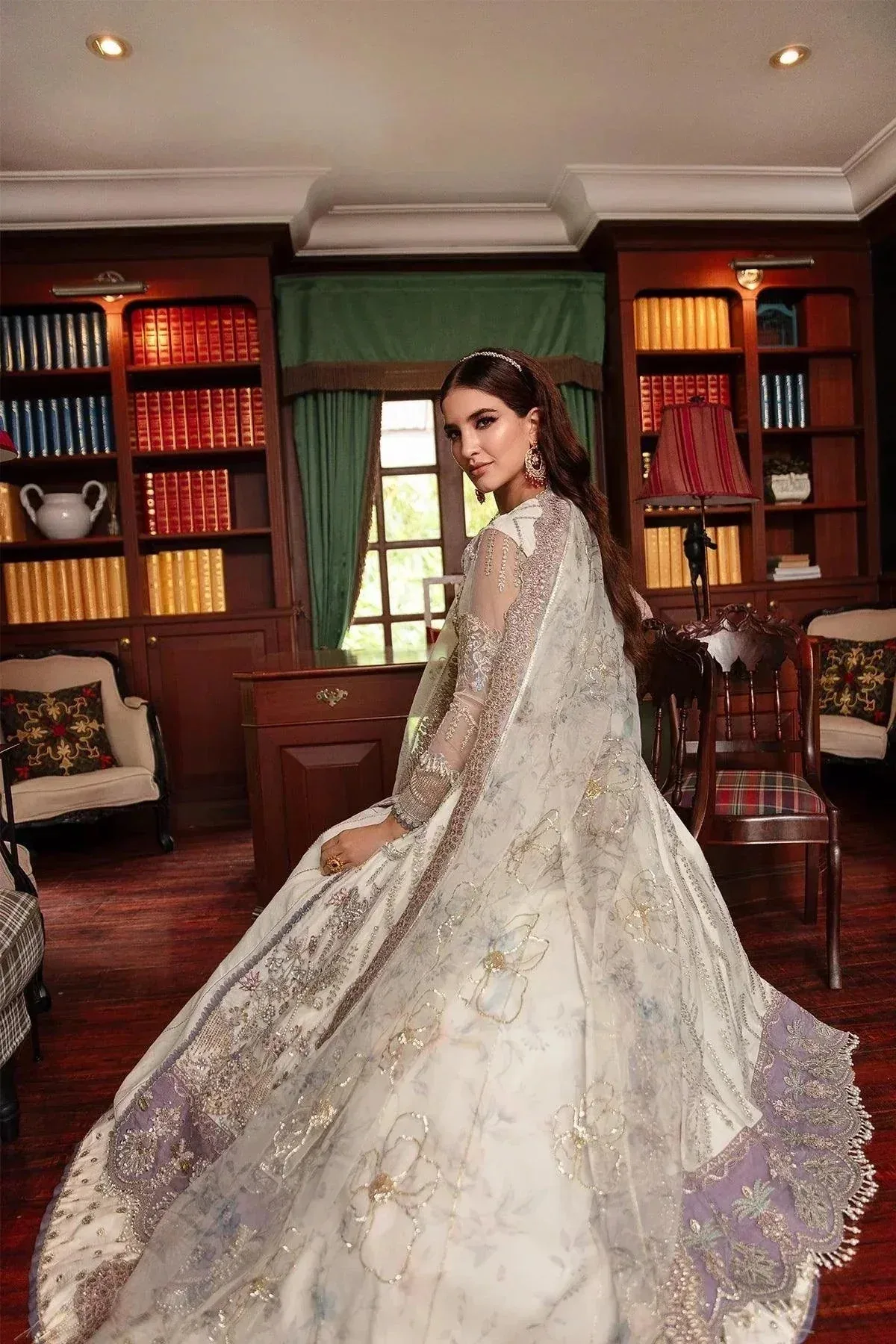 AJR Couture Alif Luxury Wedding Formals 23 Cream Raw Silk – view 10 – Poshaq