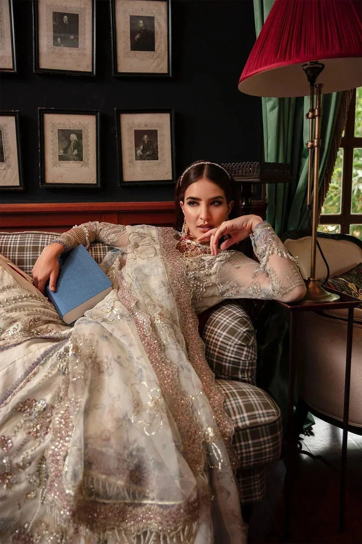 AJR Couture Alif Luxury Wedding Formals 23 Cream Raw Silk – view 2 – Poshaq