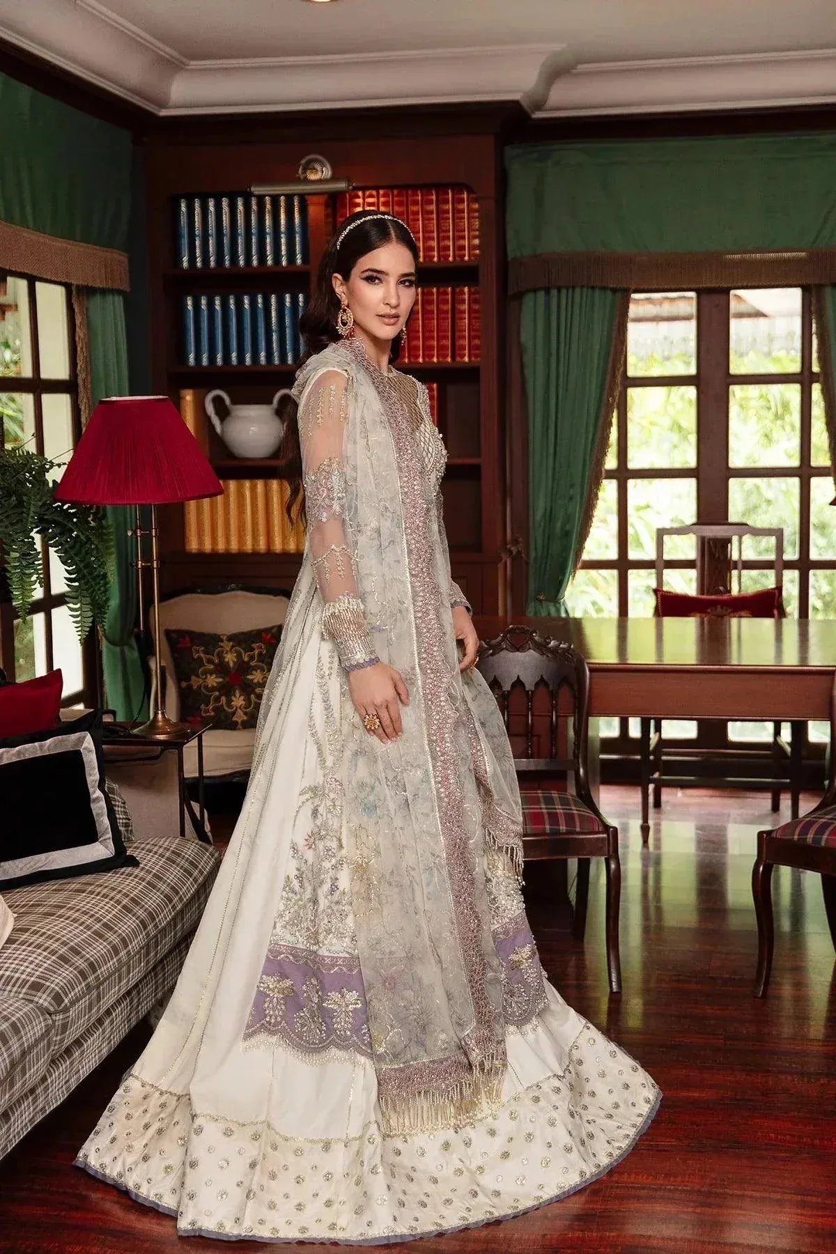 AJR Couture Alif Luxury Wedding Formals 23 Cream Raw Silk – view 8 – Poshaq