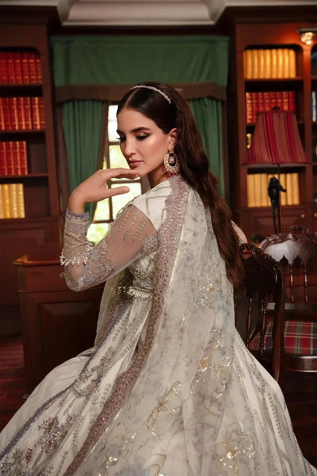 AJR Couture Alif Luxury Wedding Formals 23 Cream Raw Silk – view 9 – Poshaq