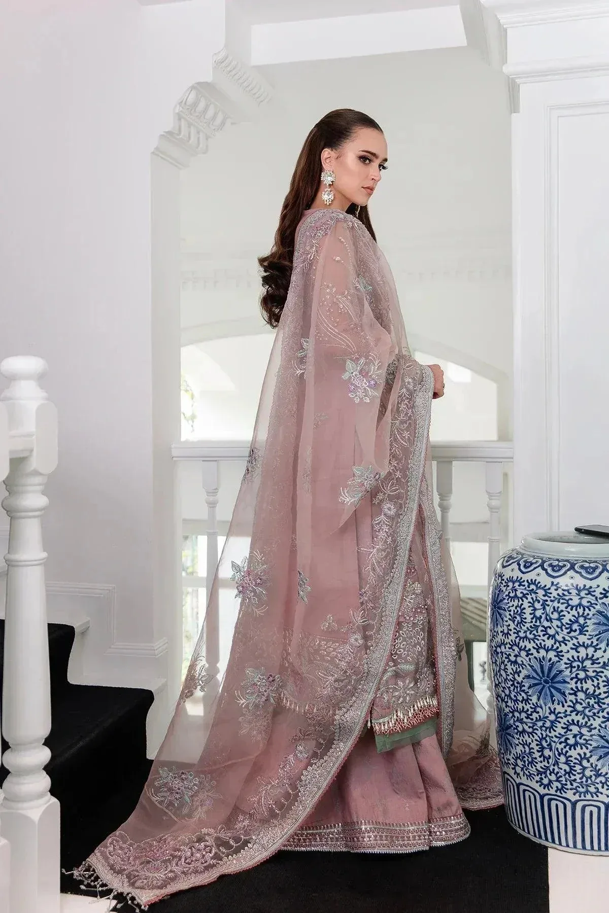 AJR Couture Alif Luxury Wedding Formals 23 Plum Raw Silk – view 2 – Poshaq