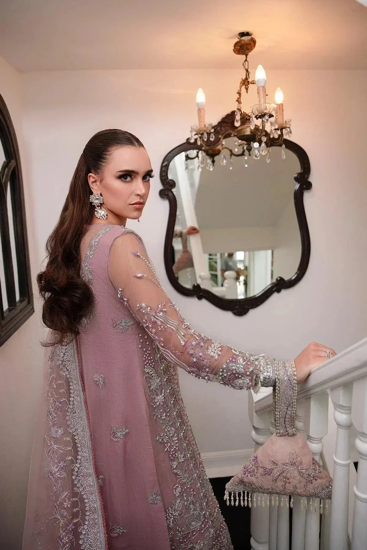 AJR Couture Alif Luxury Wedding Formals 23 Plum Raw Silk – view 3 – Poshaq