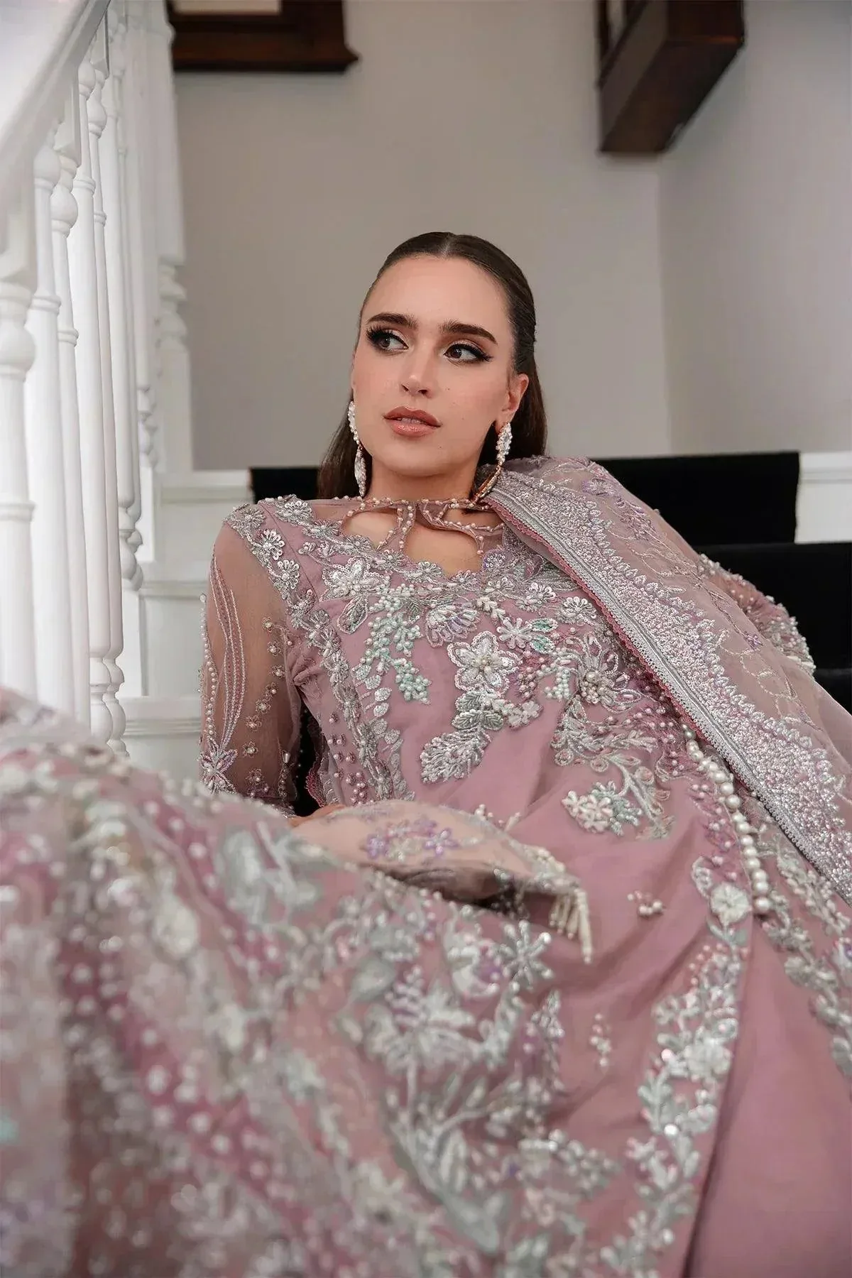 AJR Couture Alif Luxury Wedding Formals 23 Plum Raw Silk – view 4 – Poshaq