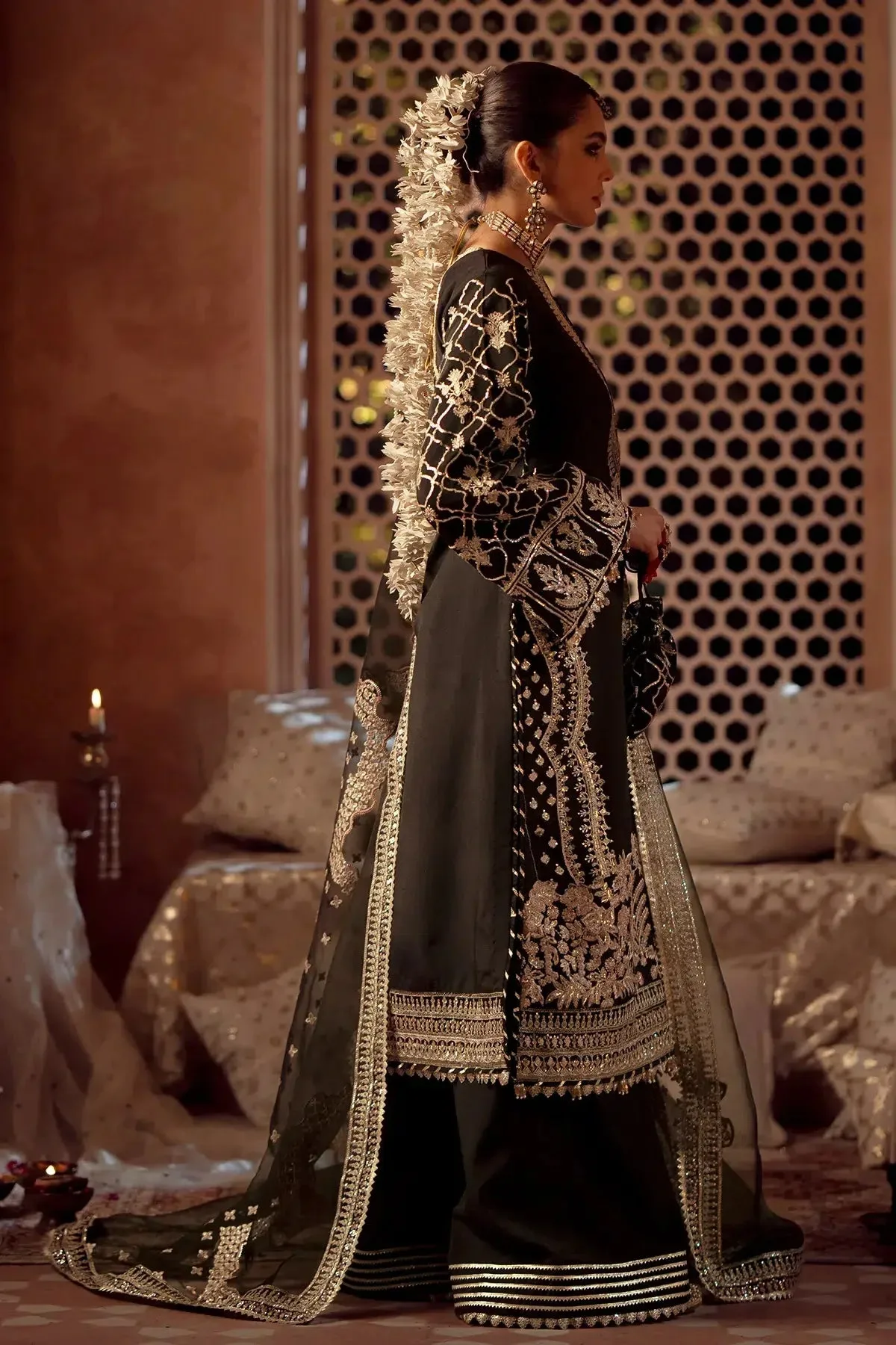 AJR Couture Mushk The Silk Edit Raw Silk – view 2 – Poshaq