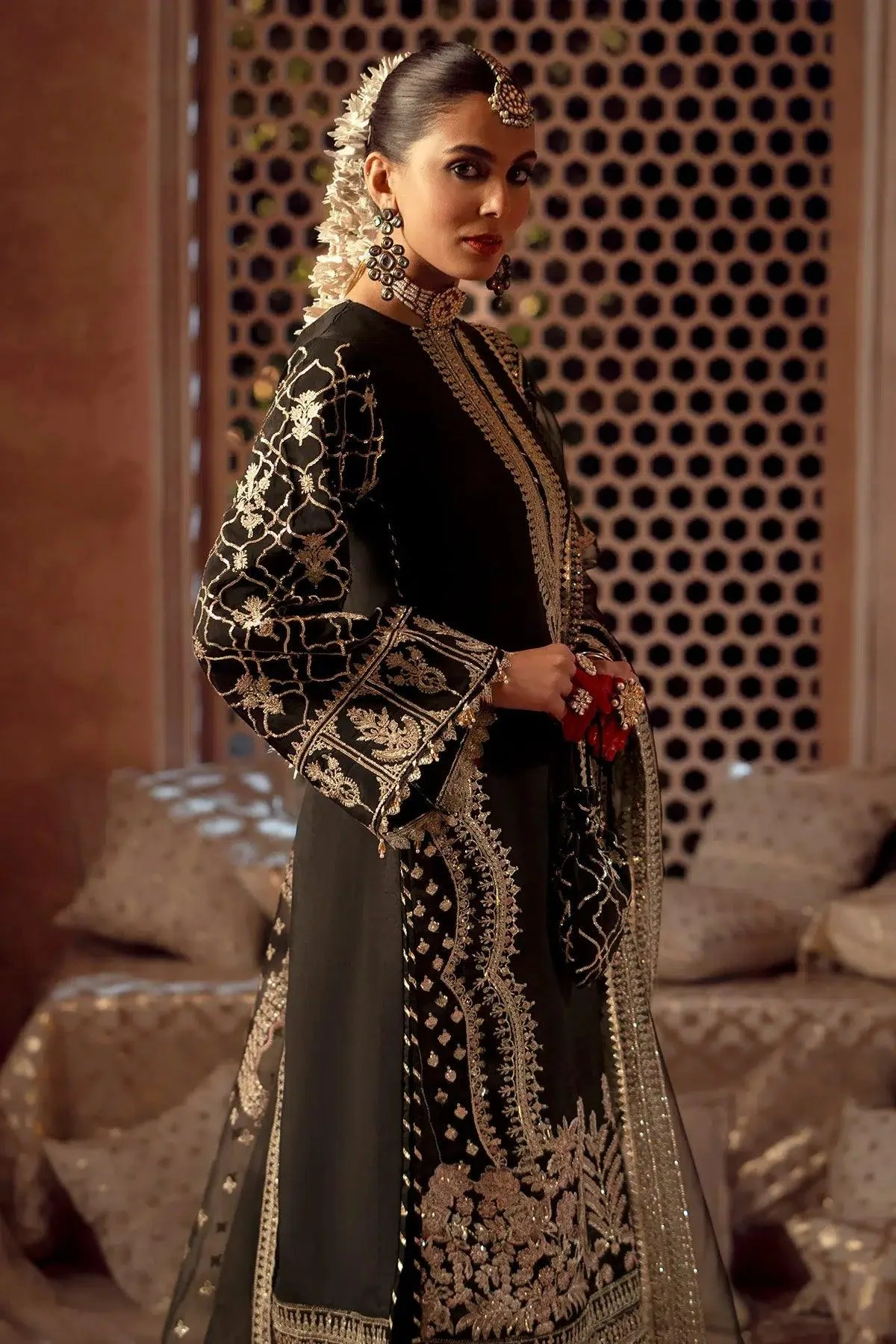 AJR Couture Mushk The Silk Edit Raw Silk – view 4 – Poshaq