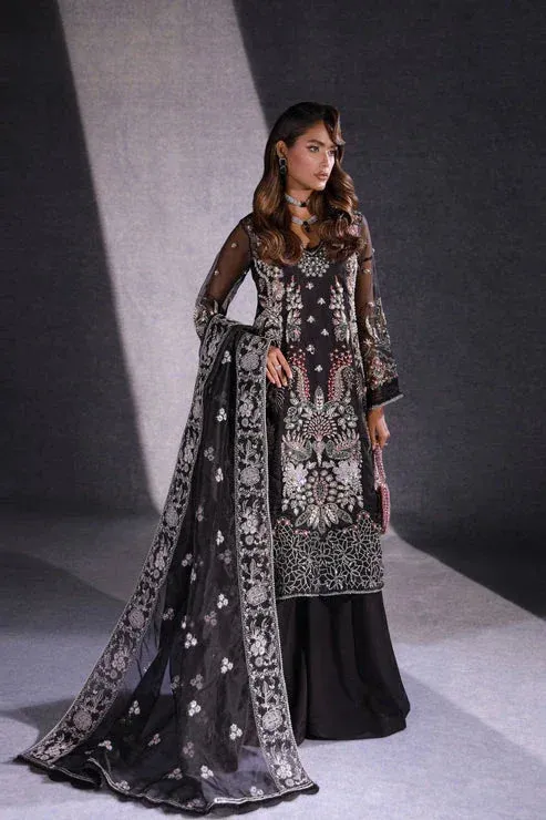 Ezra Ermina Collection 25 Black Cotton Silk – view 1 – Poshaq